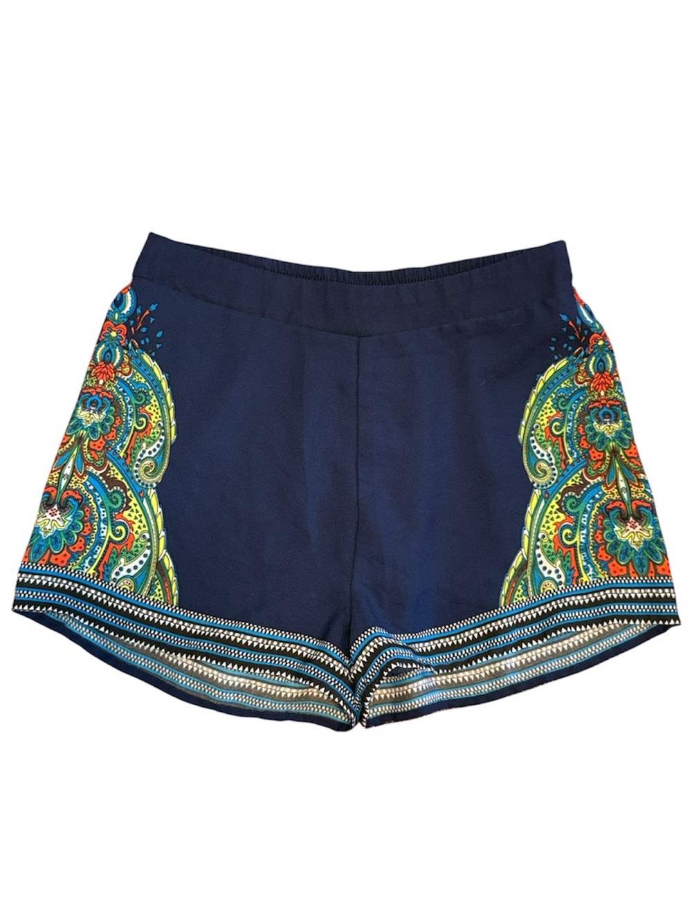 🖤 Sweet Wanderer Blue Patterned Shorts